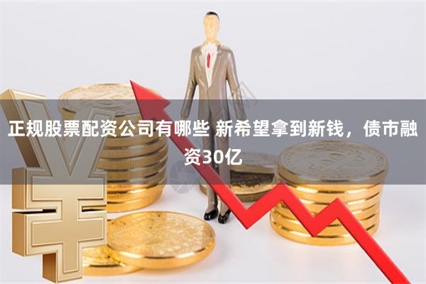 正规股票配资公司有哪些 新希望拿到新钱，债市融资30亿